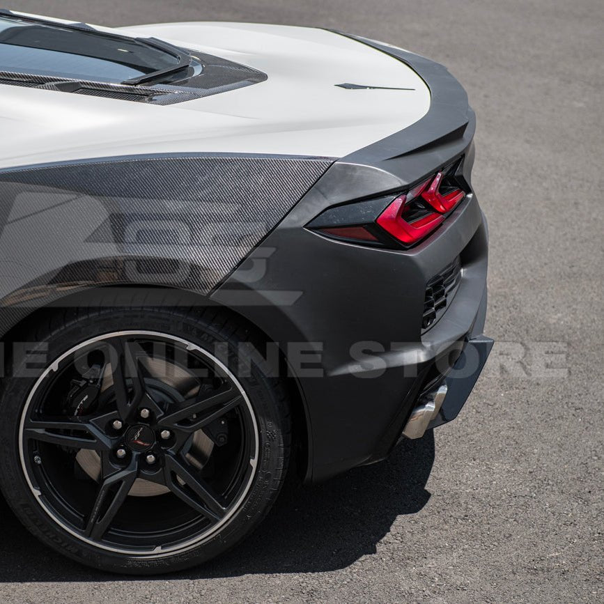 Chevrolet Corvette C8 Stingray Z06 Style Rear Bumper Spoiler Conversion Kit 2020-Up