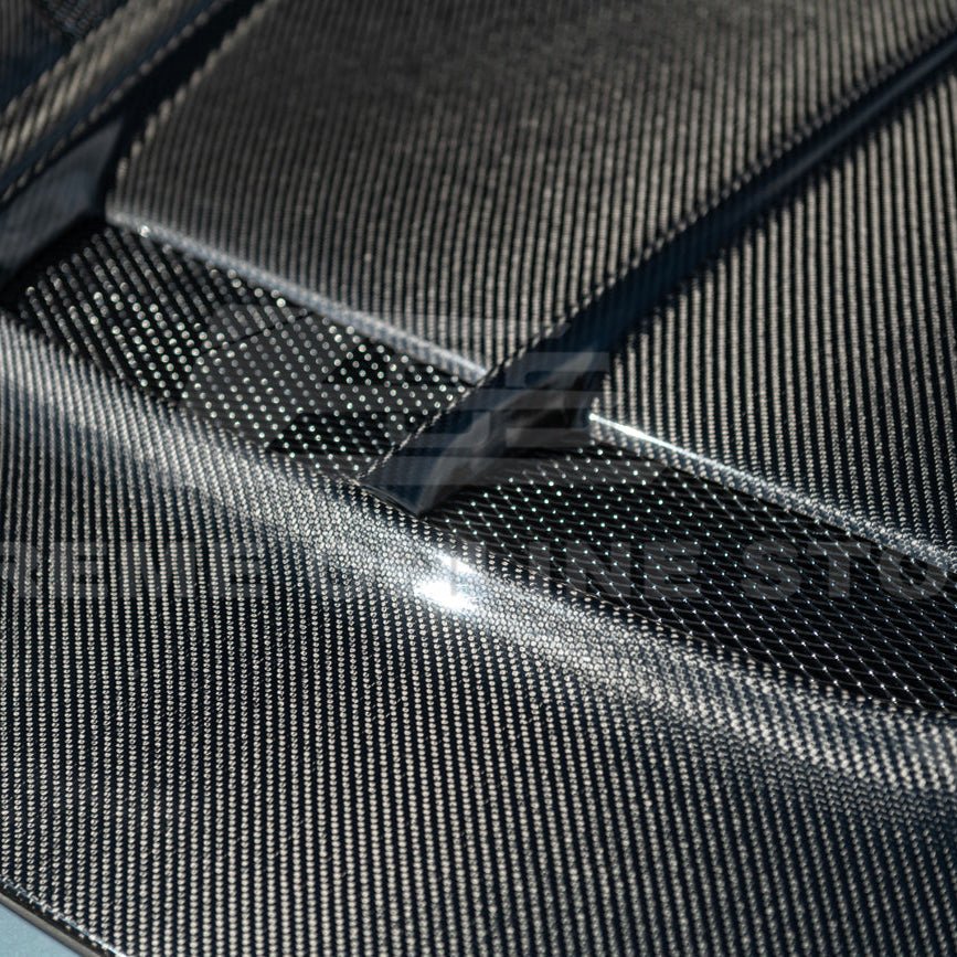 Honda Civic Varis Style Carbon Fiber Front Vented Bumper Hood 2022-Up