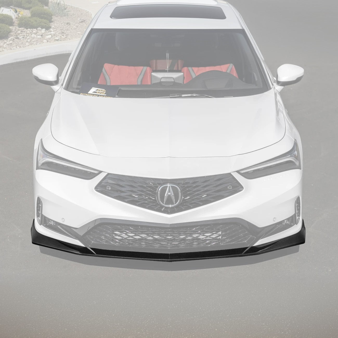 Acura Integra DE4 EOS Performance Style Matte Black Gloss Black Carbon Fiber Front Splitter Lip 2023-Up