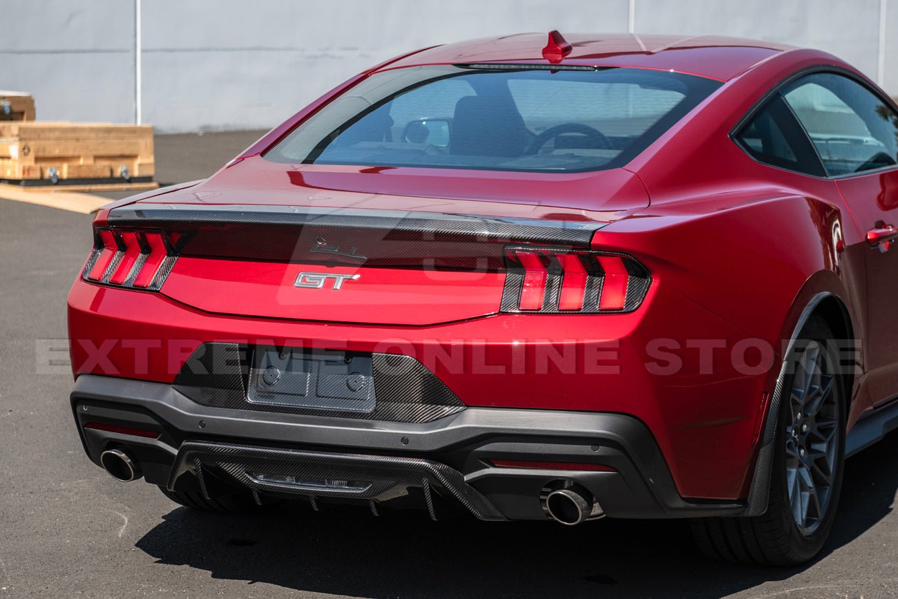 Ford Mustang S650 Carbon Fiber Rear Decklid Spoiler Panel 2024-Up
