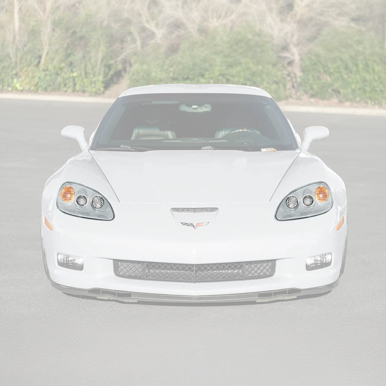 Chevrolet Corvette C6 OEM Style Clear Lens Painted Housing HID Headlights 2005-2013