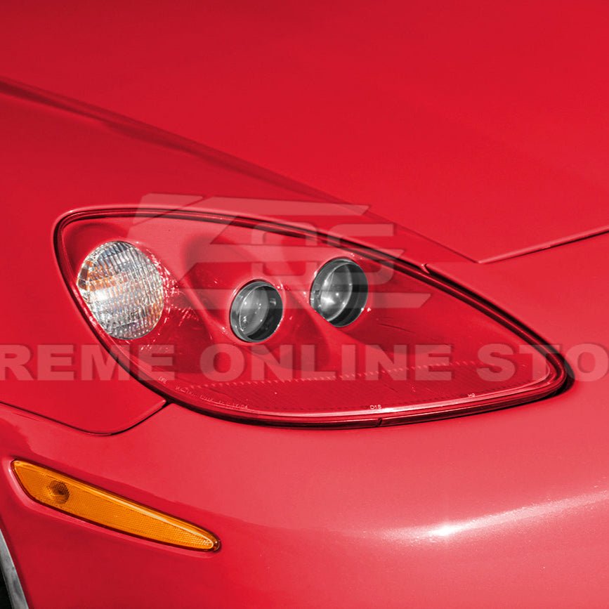 Chevrolet Corvette C6 OEM Style Clear Lens Painted Housing HID Headlights 2005-2013