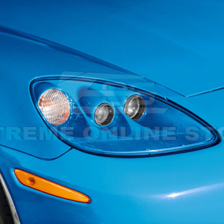 Chevrolet Corvette C6 OEM Style Clear Lens Painted Housing HID Headlights 2005-2013