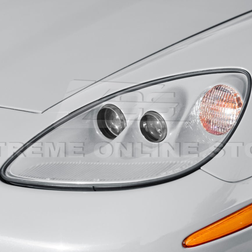 Chevrolet Corvette C6 OEM Style Clear Lens Painted Housing HID Headlights 2005-2013