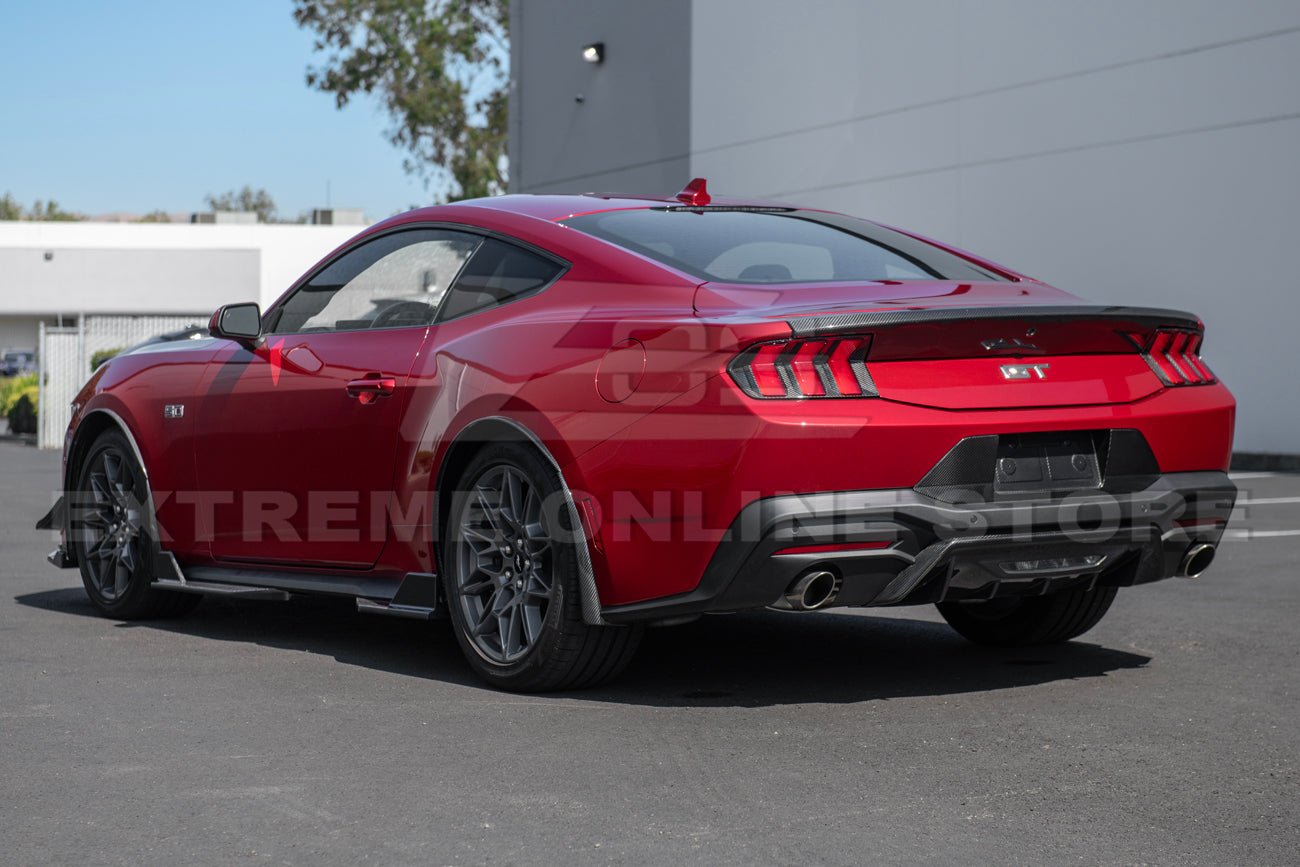 Ford Mustang S650 Factory Style Dry Carbon Fiber License Plate Backing 2024-Up