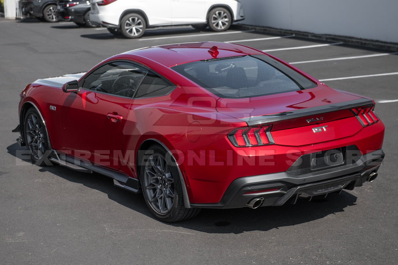 Ford Mustang S650 Factory Style Dry Carbon Fiber License Plate Backing 2024-Up