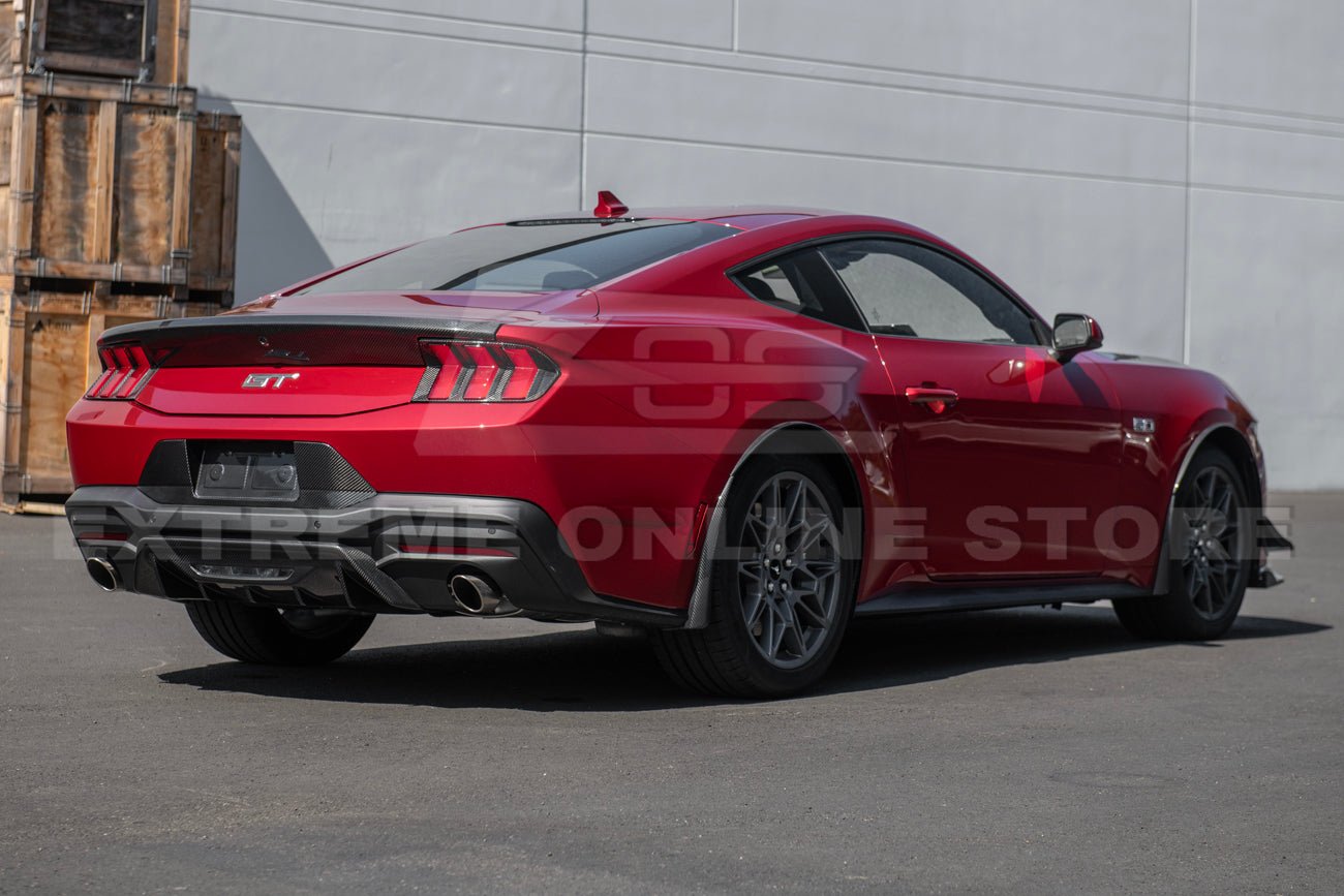 Ford Mustang S650 Factory Style Dry Carbon Fiber License Plate Backing 2024-Up