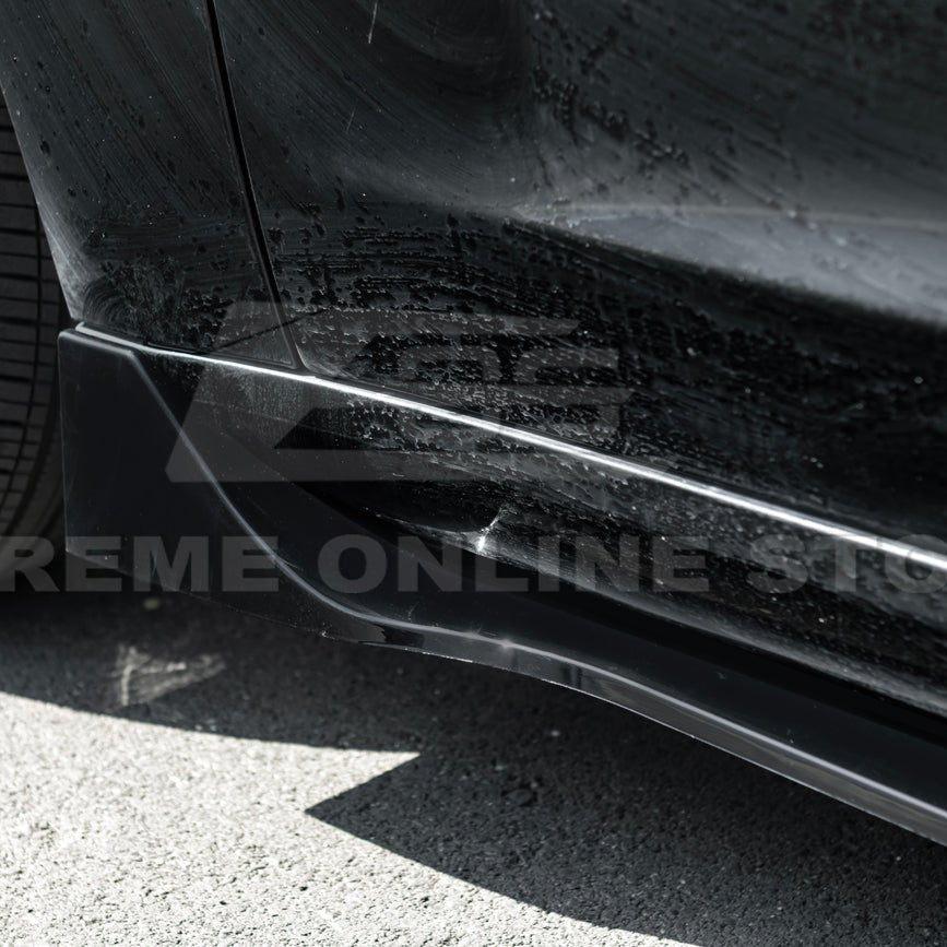 2024-Up Tesla Model 3 Track Style Side Skirts Rocker Panel