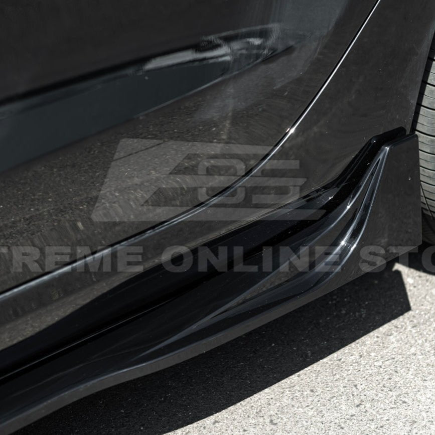 2024-Up Tesla Model 3 Track Style Side Skirts Rocker Panel