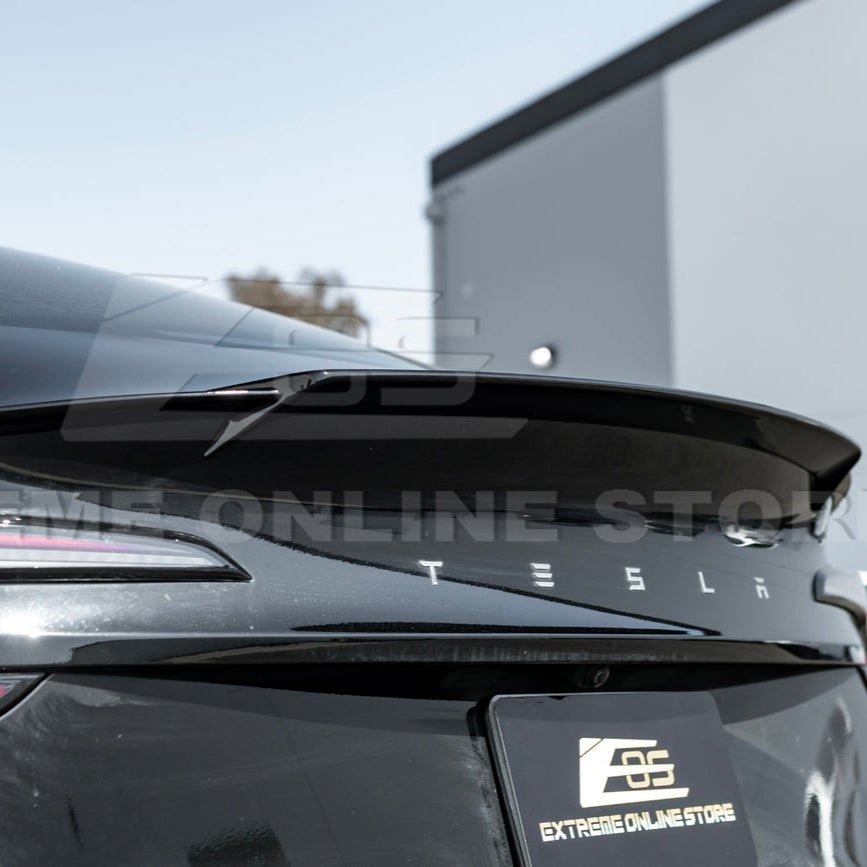 Tesla Model 3 Highland Performance Style Gloss Black Rear Trunk Wing Spoiler 2024-Up