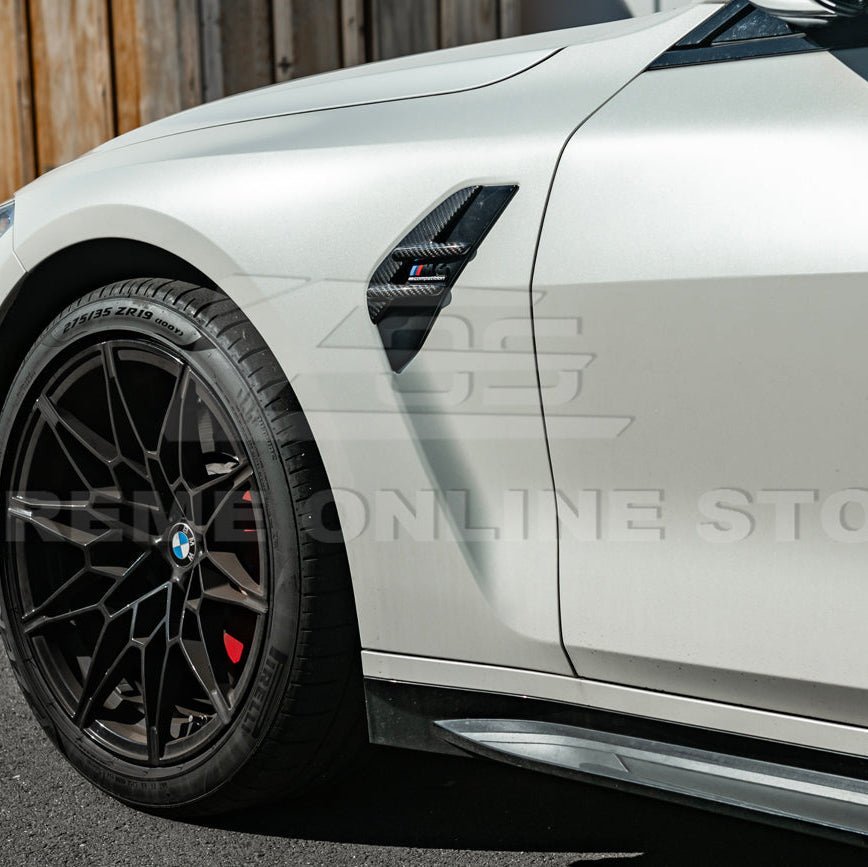 BMW G82 G83 M4 Carbon Fiber Fender Vent Covers 2021–Present