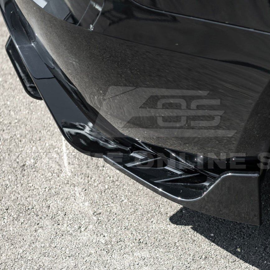 Tesla Model 3 Highland Performance Style Gloss Black Rear Bumper Diffuser Lip 2024-Up