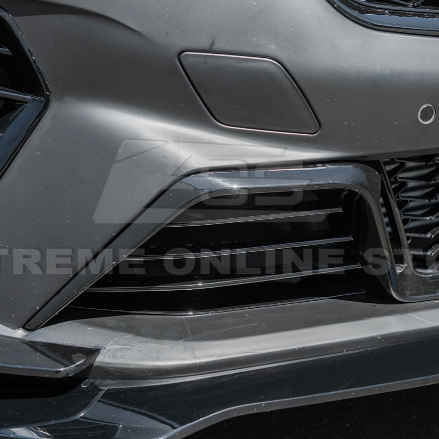 Cadillac CT4 CT4-V Blackwing Style Primed Black Front Bumper Conversion Kit 2020-Up
