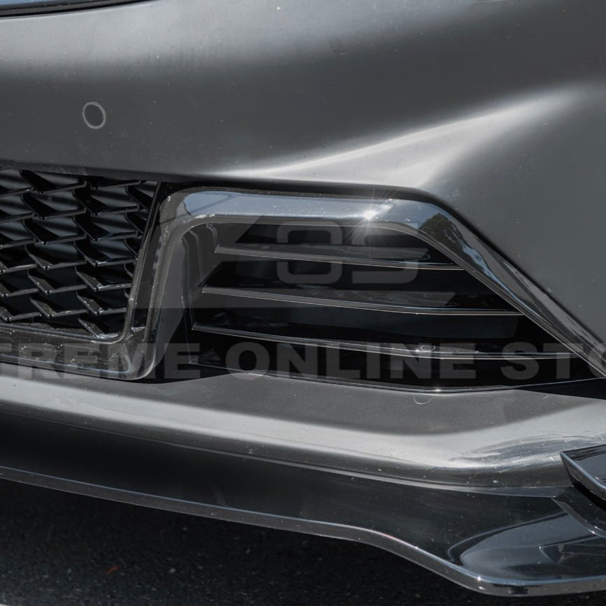 Cadillac CT4 CT4-V Blackwing Style Primed Black Front Bumper Conversion Kit 2020-Up