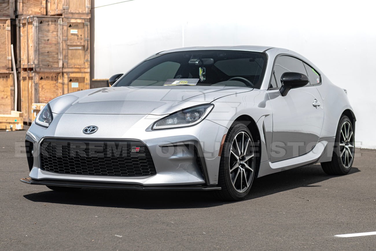 Toyota GR86 ZN8 CS Style Primed Black / Gloss Black Front Lip Splitter 2022-Up