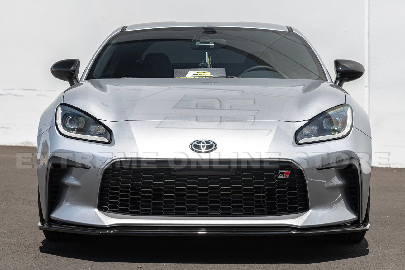 Toyota GR86 ZN8 CS Style Primed Black / Gloss Black Front Lip Splitter 2022-Up