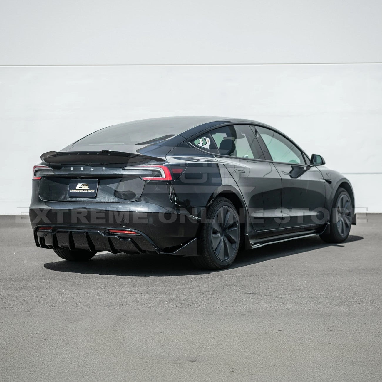 Tesla Model 3 Highland Track Style Gloss Black Full Body Kit 2024-Up
