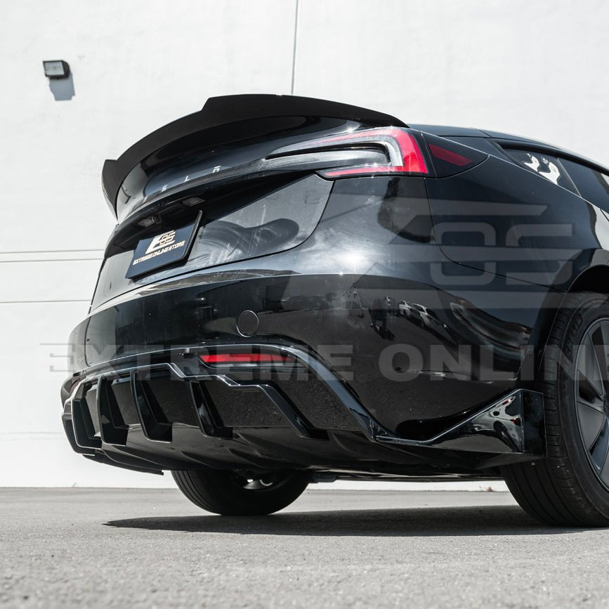 Tesla Model 3 Highland Track Style Gloss Black Full Body Kit 2024-Up