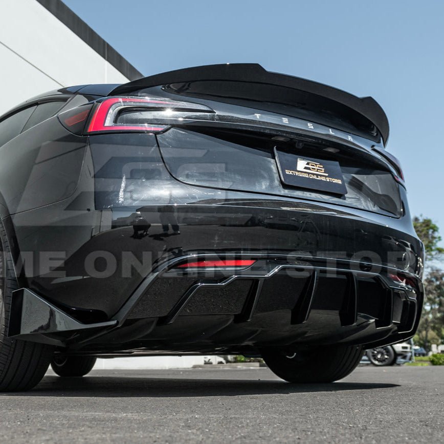 Tesla Model 3 Highland Track Style Gloss Black Full Body Kit 2024-Up