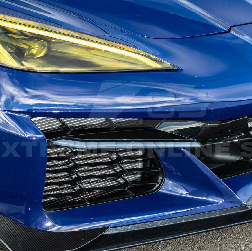 Chevrolet Corvette C8 Z06 Factory Style Carbon Fiber Front Grille Insert 2023-Up