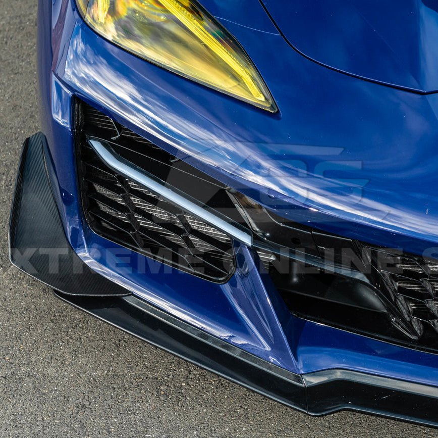 Chevrolet Corvette C8 Z06 Factory Style Carbon Fiber Front Grille Insert 2023-Up