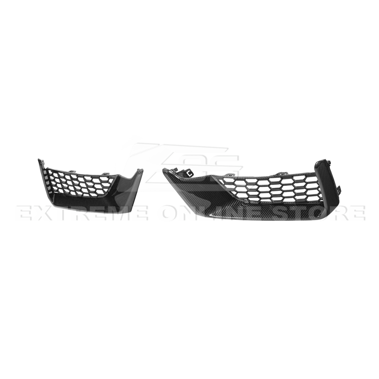 Ford Mustang S650 Dark Horse Dry Carbon Fiber Front Grille Insert Set 2024-Up