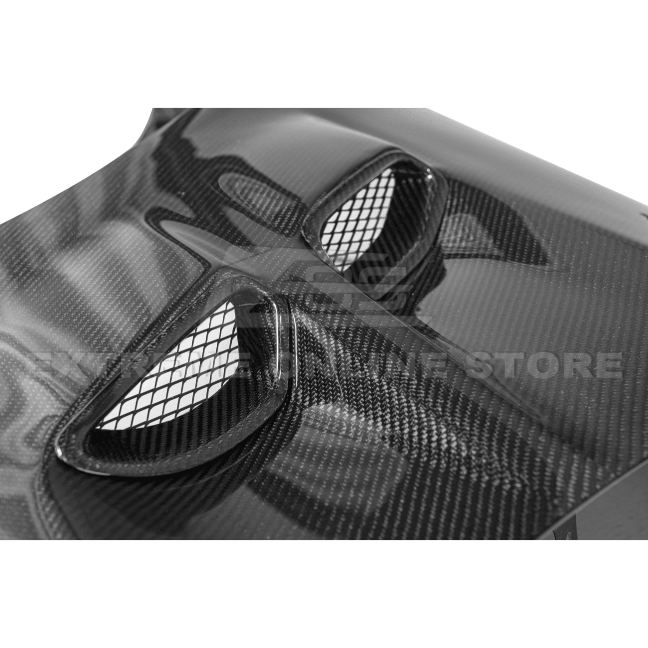 Chevrolet Corvette C6 ZR1 Style Carbon Fiber / Matte Black Front Wide Body Fender Pair 2005-2013