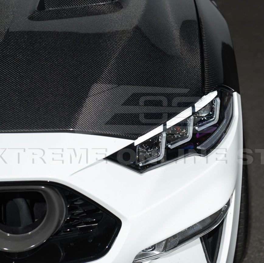 Ford Mustang S550 S650 Style LED Projector Headlights Sequential DRL 2018–2023
