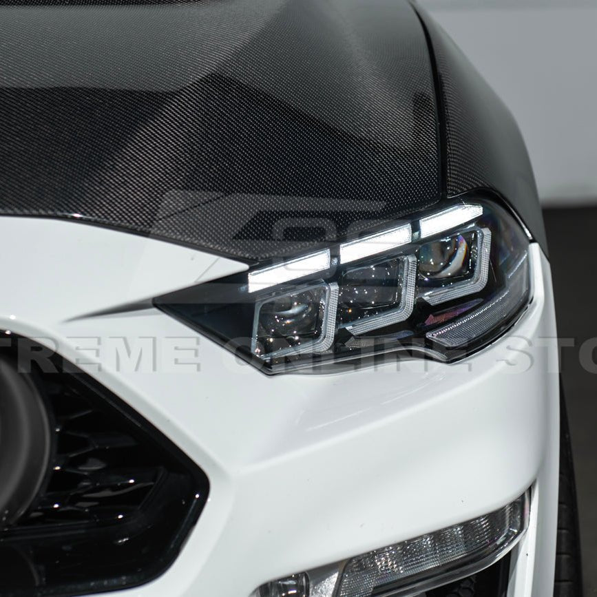 Ford Mustang S550 S650 Style LED Projector Headlights Sequential DRL 2018–2023