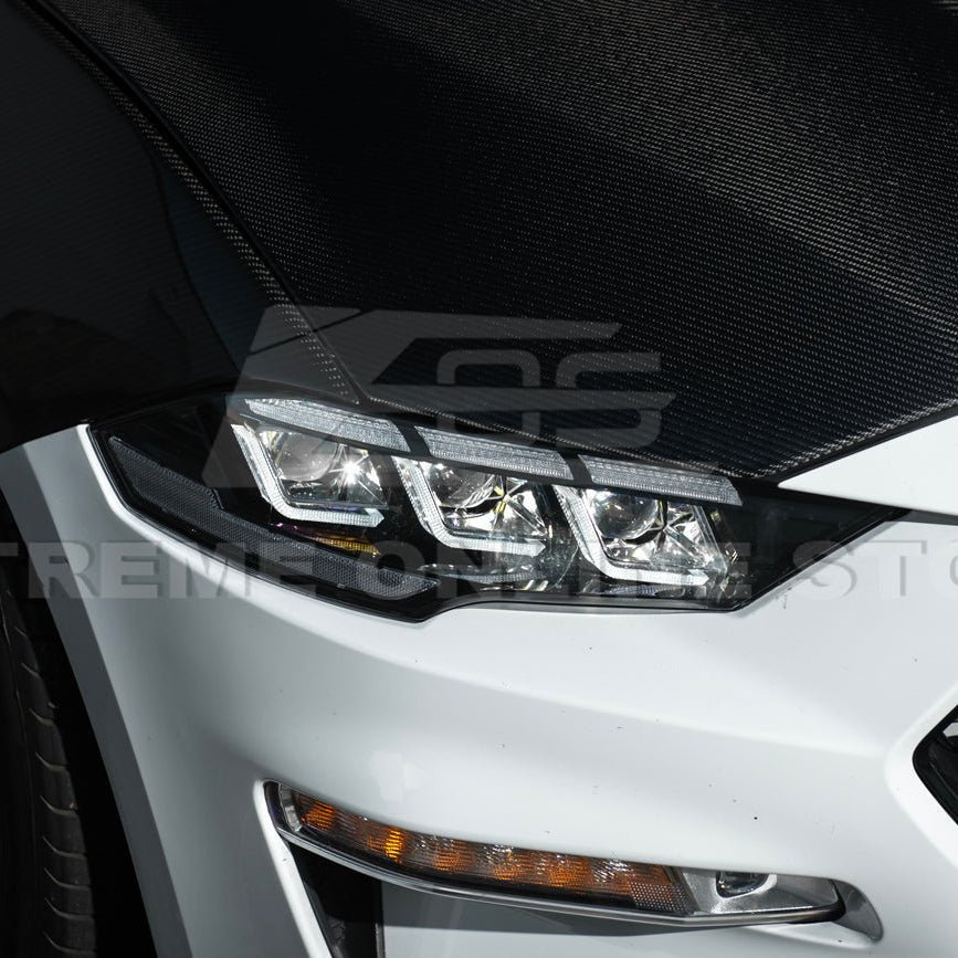 Ford Mustang S550 S650 Style LED Projector Headlights Sequential DRL 2018–2023