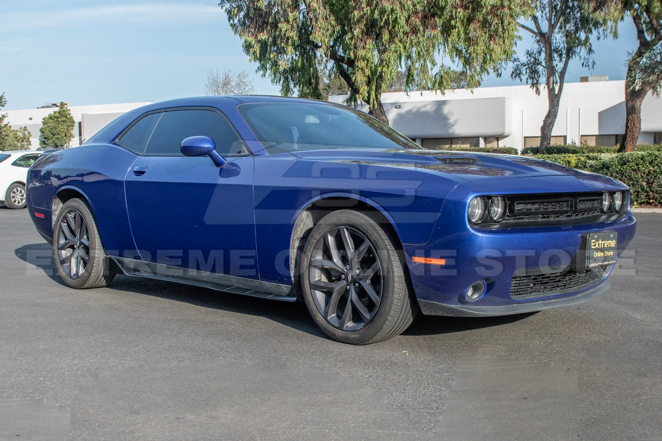 Dodge Challenger Performance Track Style Gloss Black Side Skirt Extensions 2015-Up