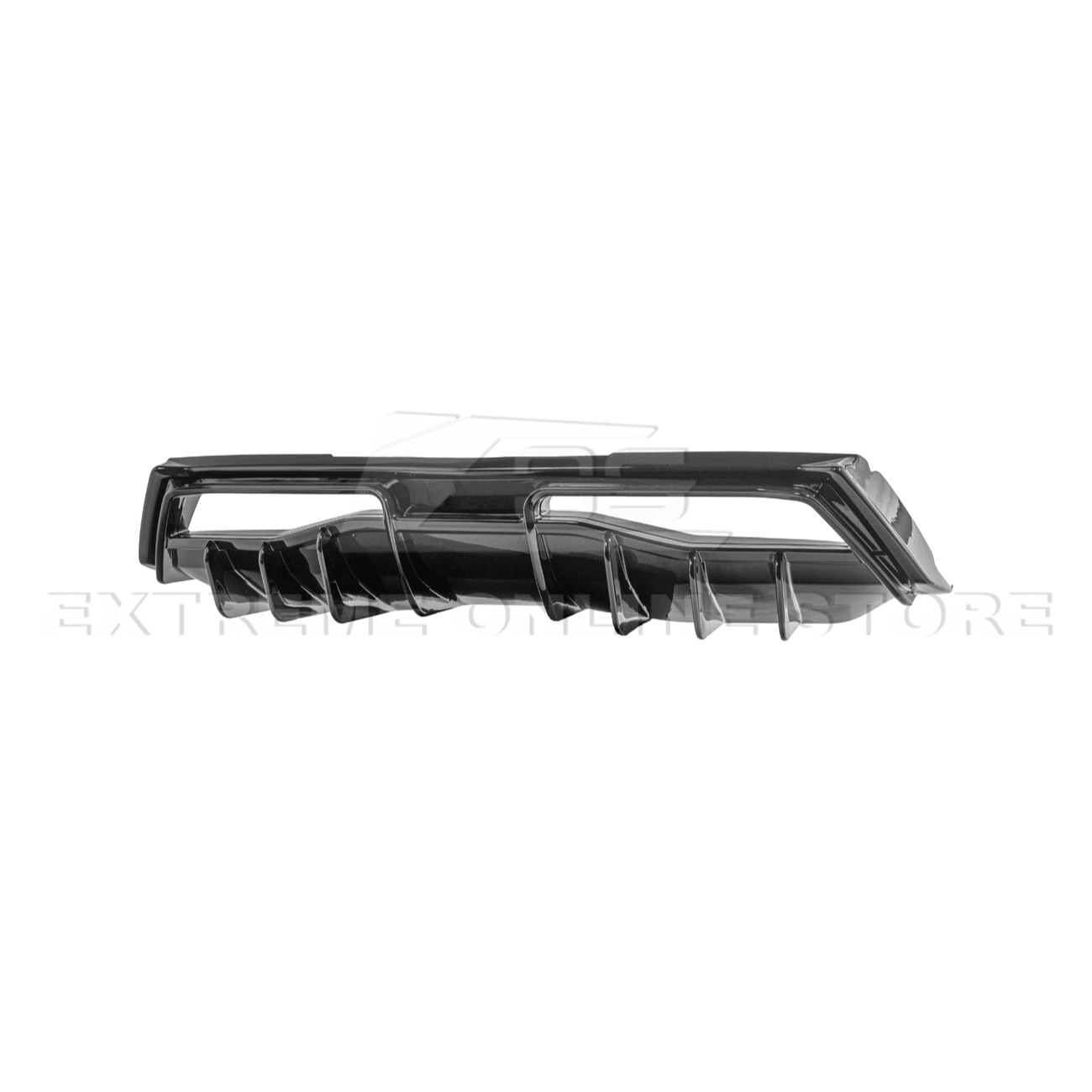 Chevrolet Corvette C8 EOS Performance Track Style Gloss Black Rear Bumper Add-On Diffuser Splitter Lip 2020-Up