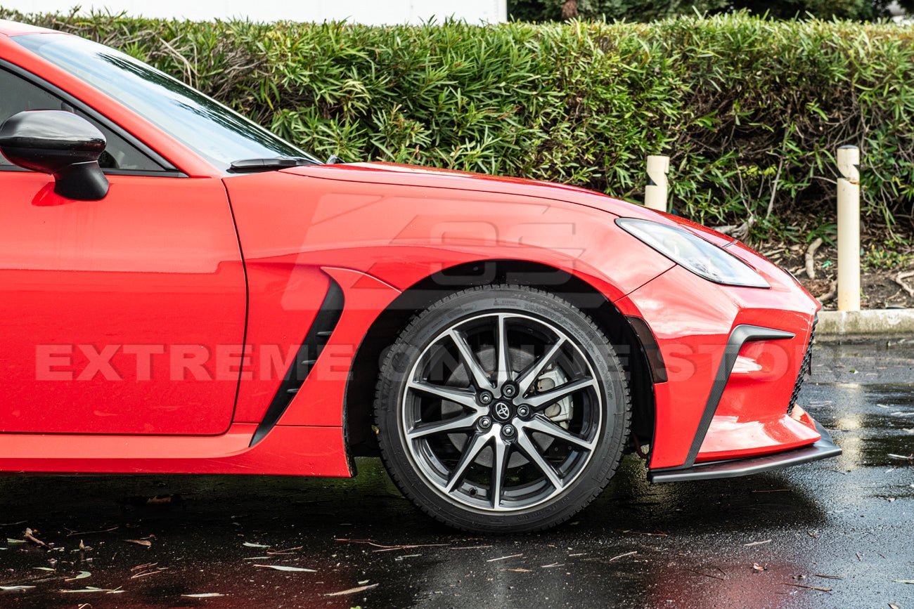Toyota GR86 ZN8 CS Style Primed Black / Gloss Black Front Lip Splitter 2022-Up