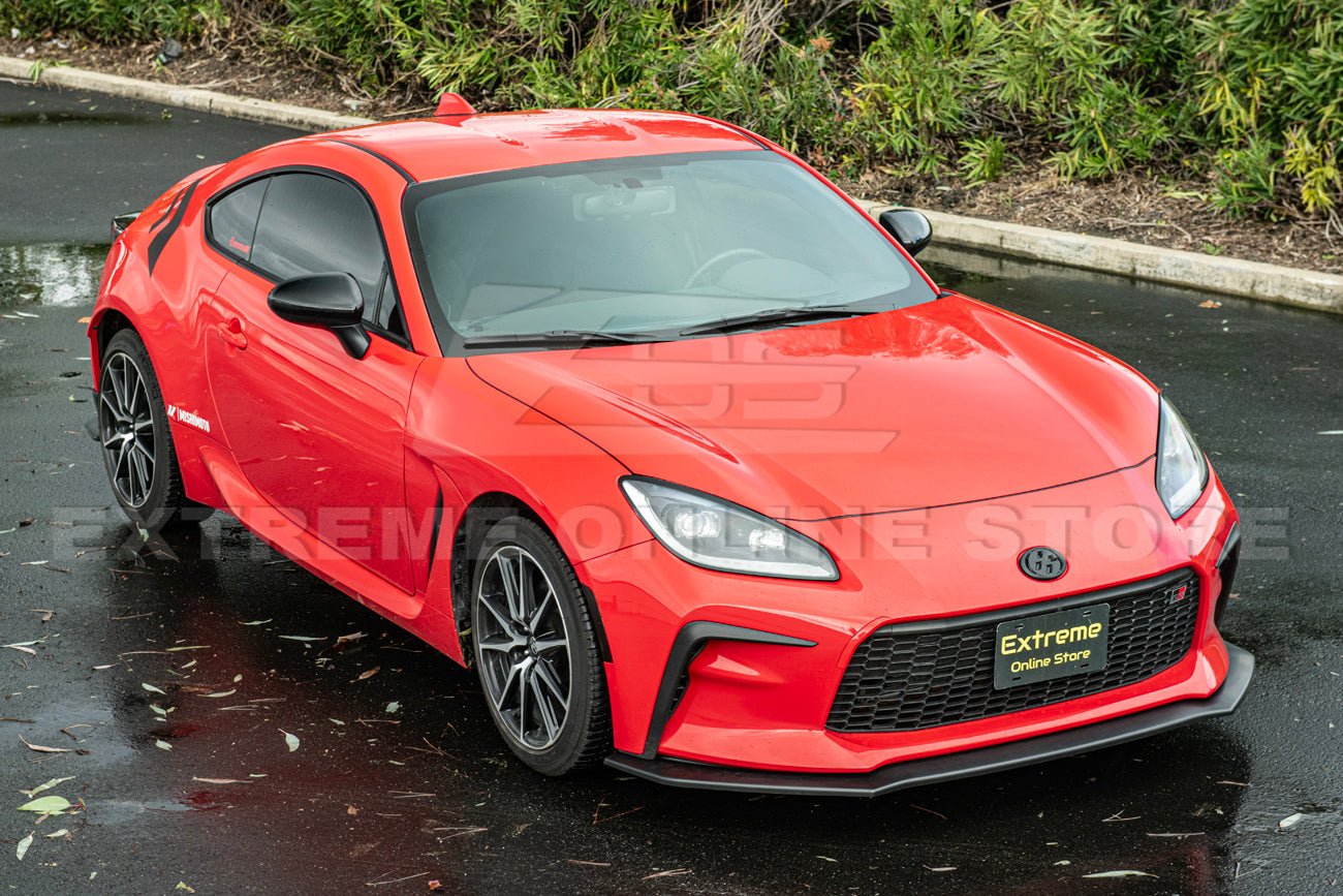 Toyota GR86 ZN8 CS Style Primed Black / Gloss Black Front Lip Splitter 2022-Up
