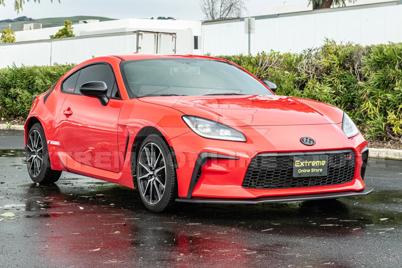Toyota GR86 ZN8 CS Style Primed Black / Gloss Black Front Lip Splitter 2022-Up