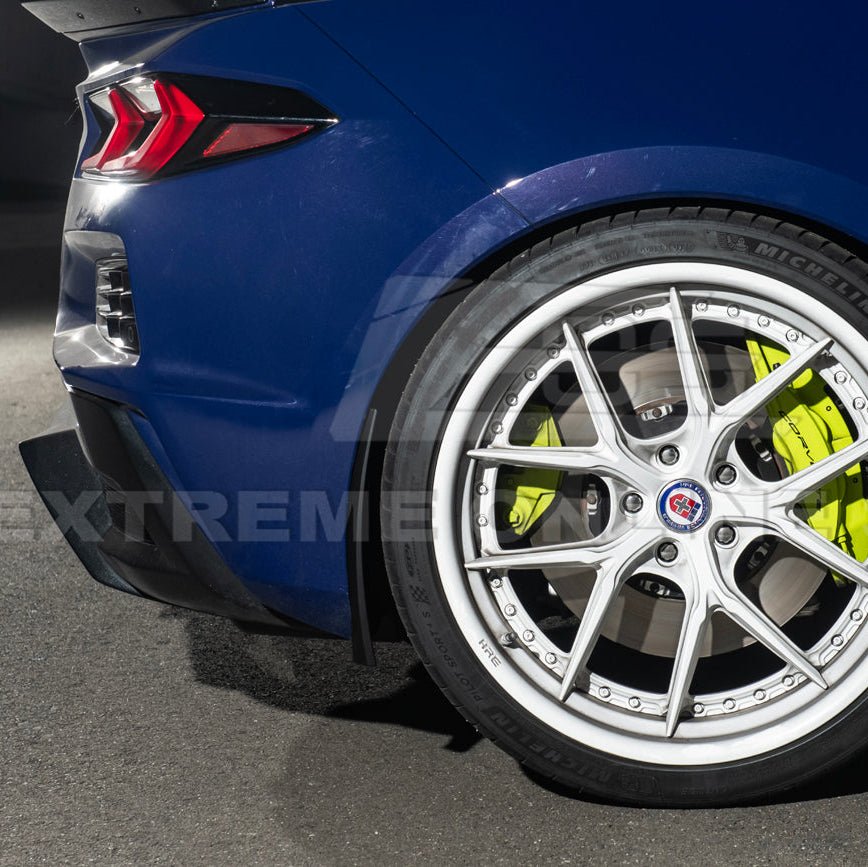 Corvette C8 Z06 XL Extended Rear Mud Flap Guards Matte Black 2023-Up