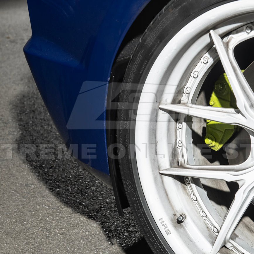 Corvette C8 Z06 XL Extended Rear Mud Flap Guards Matte Black 2023-Up