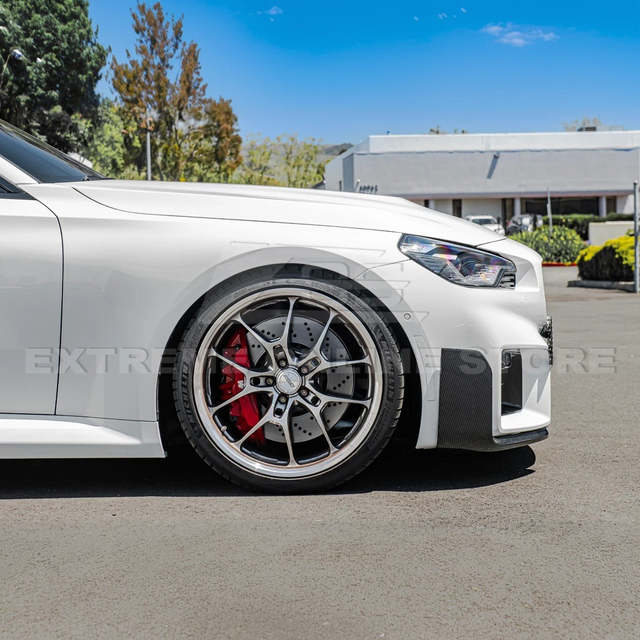 BMW G87 M2 M Performance Style Carbon Fiber Front Splitter Lip 2023-Up