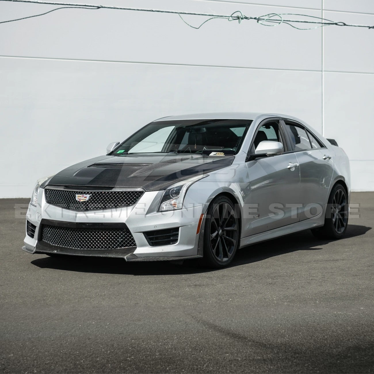 Cadillac ATS ATS-V Factory Style Carbon Fiber Hood Vent Cover 2016-2019