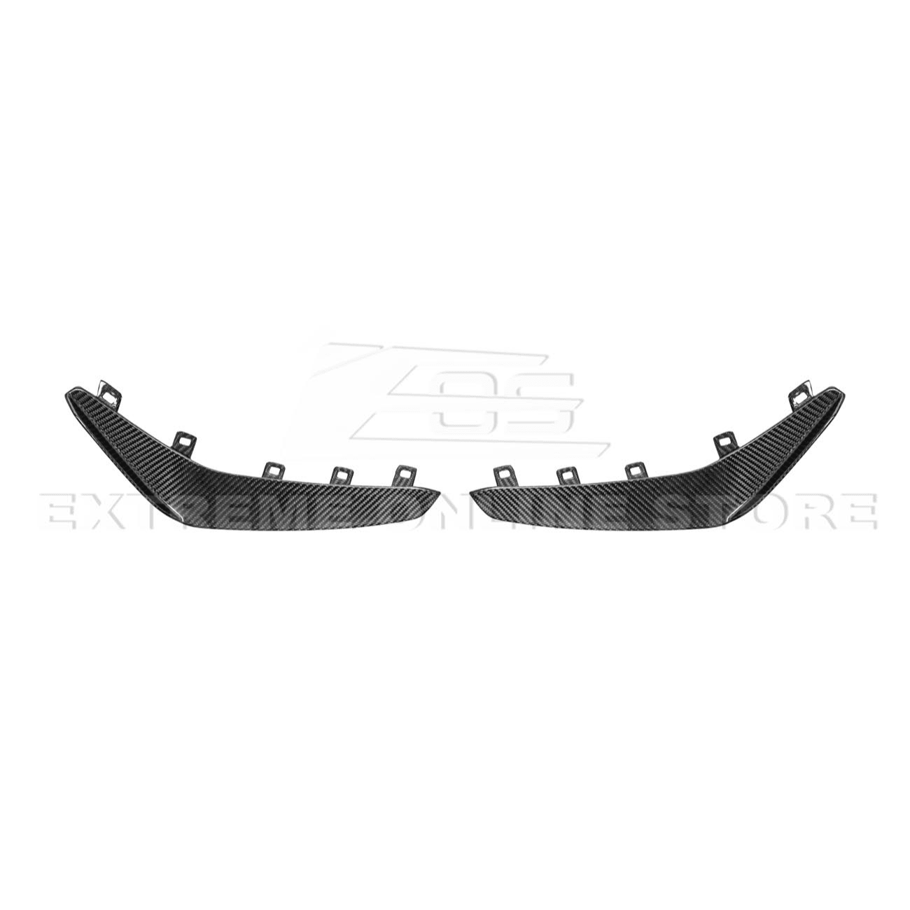 Cadillac CT4-V Blackwing Carbon Fiber Front Lip Splitter and Canards 2020-Up