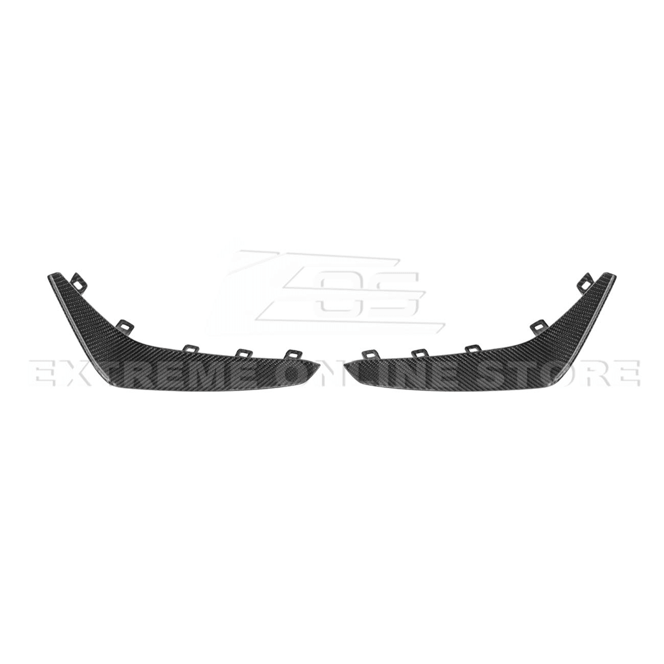 Cadillac CT4-V Blackwing Carbon Fiber Front Lip Splitter and Canards 2020-Up