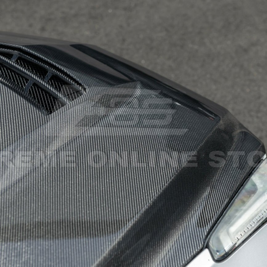 Cadillac ATS ATS-V Factory Style Carbon Fiber Hood Vent Cover 2016-2019