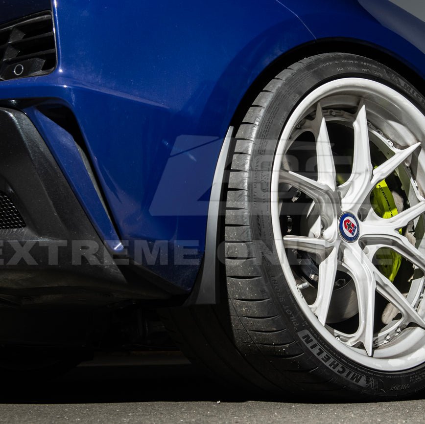 Corvette C8 Z06 XL Extended Rear Mud Flap Guards Matte Black 2023-Up