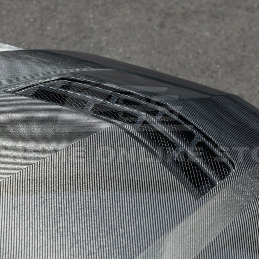 Cadillac ATS ATS-V Factory Style Carbon Fiber Hood Vent Cover 2016-2019