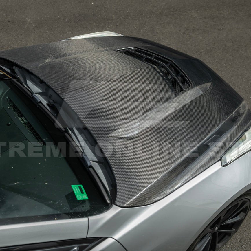 Cadillac ATS ATS-V Factory Style Carbon Fiber Hood Vent Cover 2016-2019