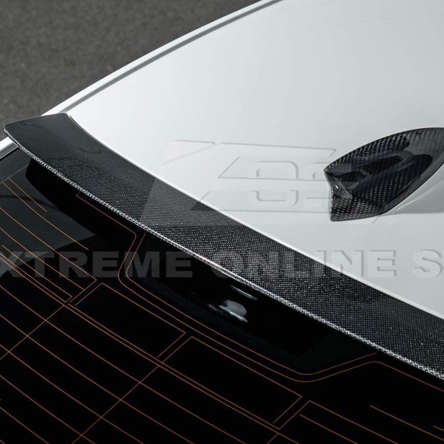 Cadillac CT4 / CT4-V Carbon Fiber Rear Roof Window Spoiler 2020-Up
