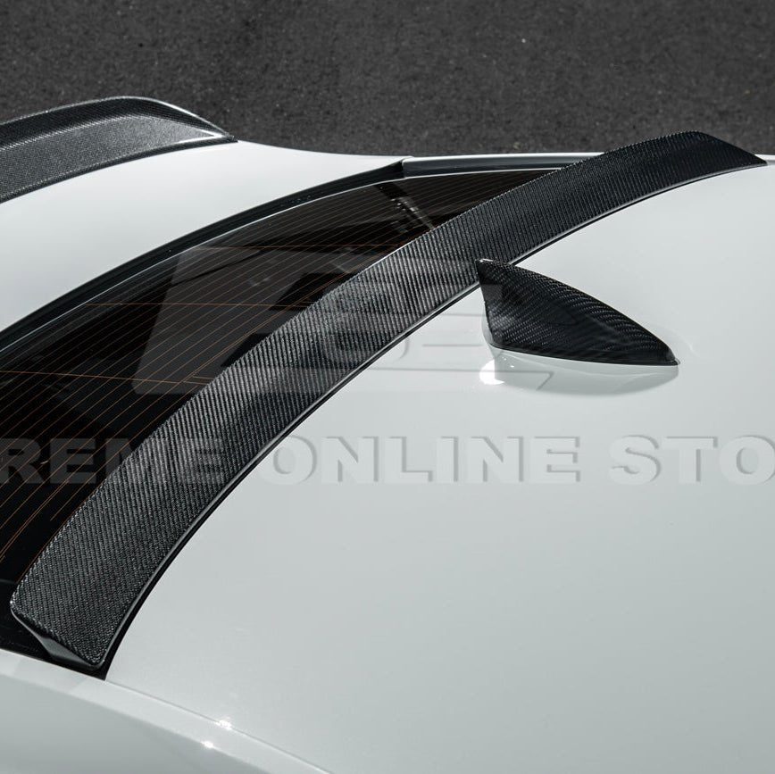 Cadillac CT4 / CT4-V Carbon Fiber Rear Roof Window Spoiler 2020-Up