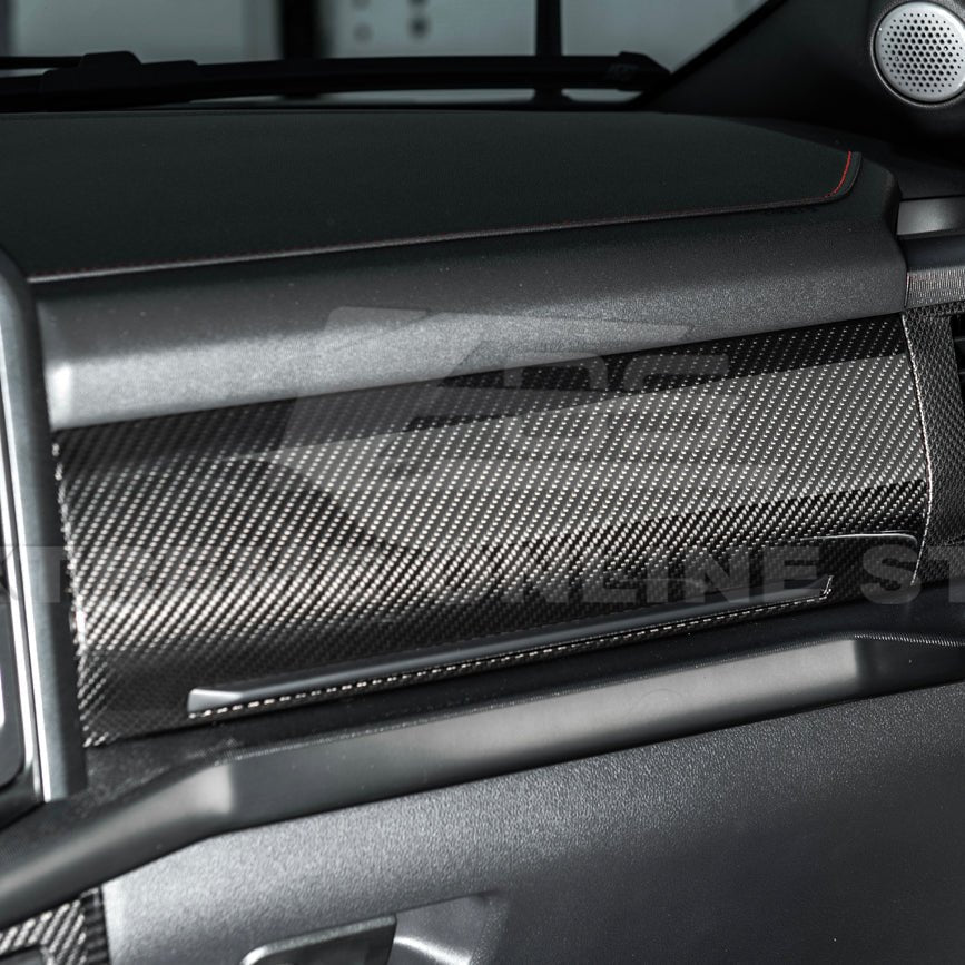 Ford F-150 14th Gen Dry Carbon Fiber Passenger Side Storage Panel Cover 2021-Up