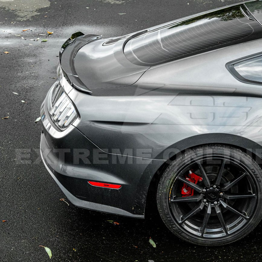 Ford Mustang S550 EOS Performance Track Style Smoke Carbon Wickerbill Spoiler Flap Insert 2015-2023