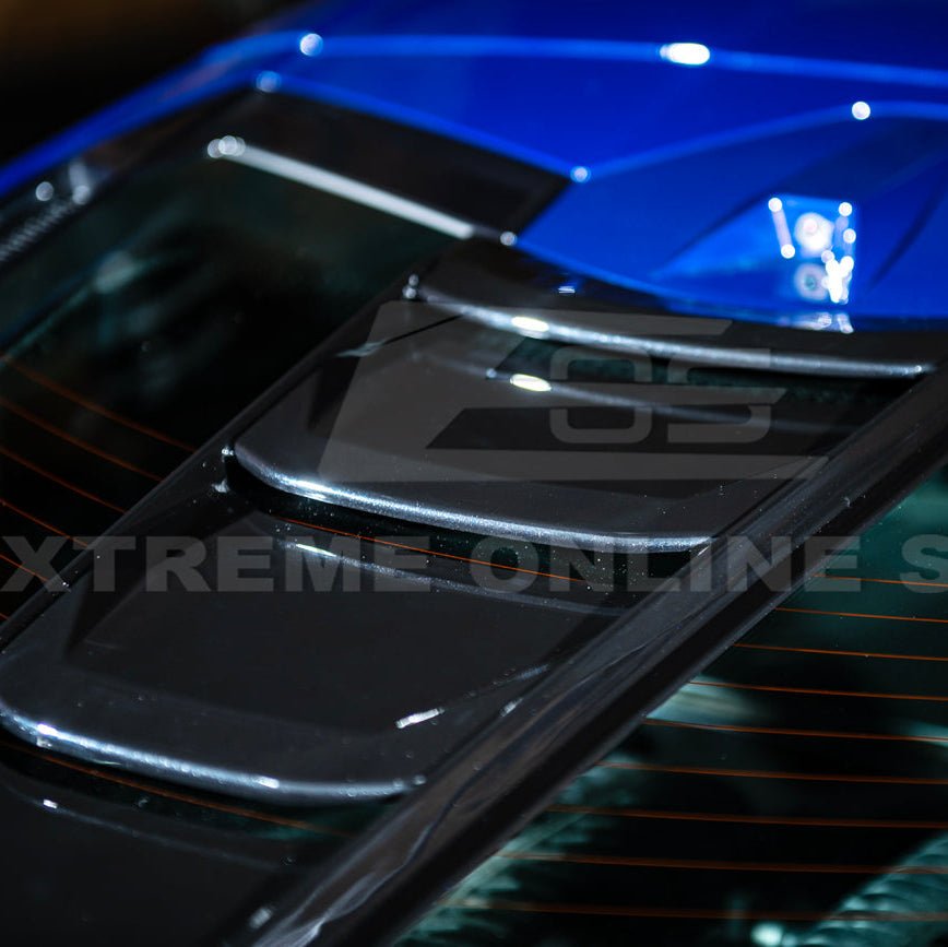 Corvette C8 ZR1 Style Carbon Flash Rear Window Louver Vent Cover 2020-Up